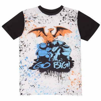 Pokemon - Go Big (Unisex White T-Shirt) 3-4 Years weiß