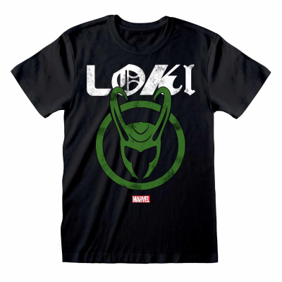 ** Marvel Studios Loki: Season 2 - Distressed Logo (Unisex Black T-Shirt)  ** black