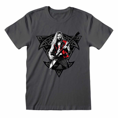 ** Marvel Thor: Love And Thunder - Thor Rock (Unisex Charcoal T-Shirt)  ** Charcoal