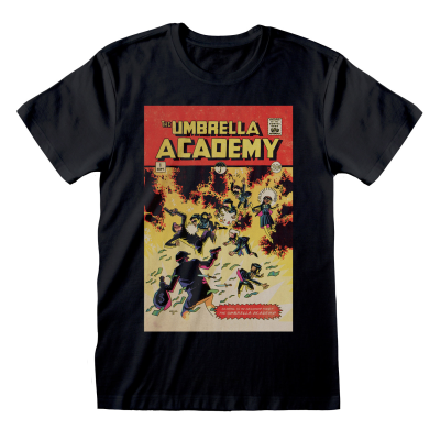 ** Umbrella Academy - Comic Cover (Unisex Black T-Shirt)  ** black