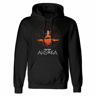 ** Star Wars Ahsoka - Focus (Unisex Black Pullover Hood)  ** black