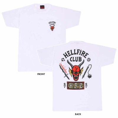 ** Stranger Things - HFC (Unisex White T-Shirt)  ** White