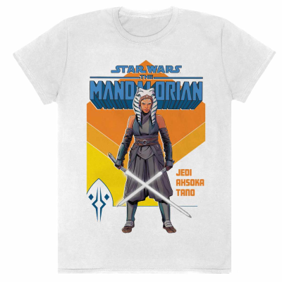 ** Star Wars: Mandalorian - Ashoka Jedi (Unisex White T-Shirt)  ** White