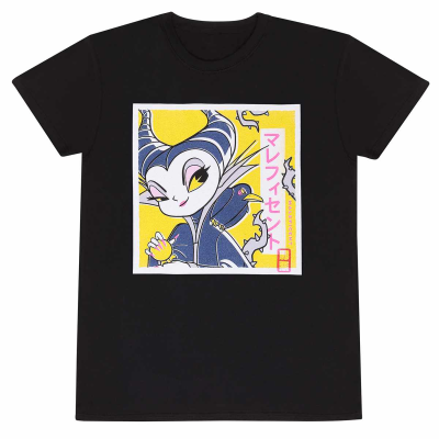 ** Disney Maleficent - Kawaii (Unisex Black T-Shirt)  ** black