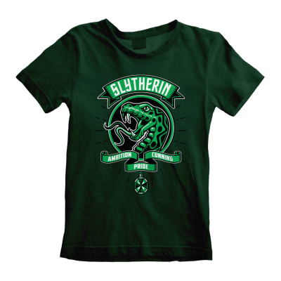 ** Harry Potter - Comic Style Slytherin (Unisex Green T-Shirt) 12-13 Years ** green