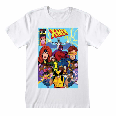 ** Marvel Comics X-Men - Comic Cover (Unisex White T-Shirt)  ** White