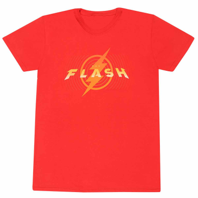 ** DC The Flash Movie - Logo (Unisex Red T-Shirt)  ** red