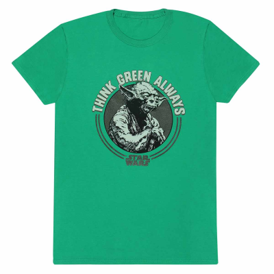 ** Star Wars - Yoda Think Green (Unisex Green T-Shirt)  ** green