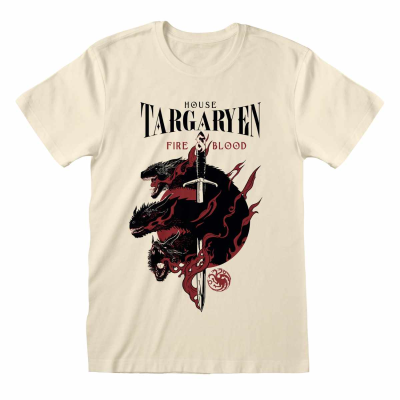 ** Game Of Thrones - House Targaryen (Unisex Black T-Shirt)  ** black