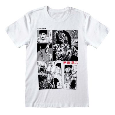 ** Junji-Ito - Comic Strip (Unisex White T-Shirt)  ** White