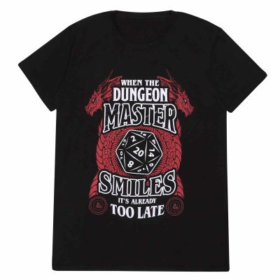 ** Dungeons And Dragons - When The Dungeon Master Smiles (Unisex Black T-Shirt)  ** black