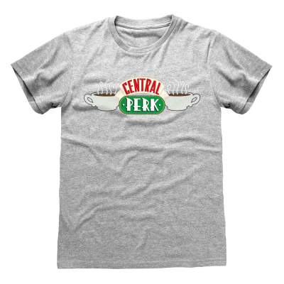 Friends - Central Perk (Unisex Heather Grey T-Shirt)  Heather Grey