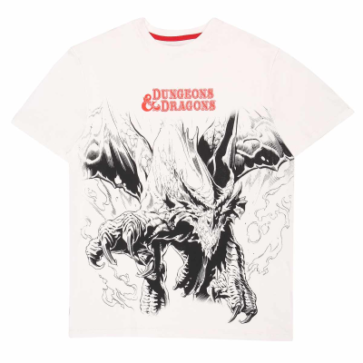 ** Dungeons And Dragons - Oversized Dragon (Unisex Natural T-Shirt)  ** Natural