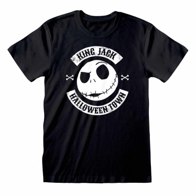 ** Nightmare Before Christmas - Jack Crest (Unisex Black T-Shirt)  ** black