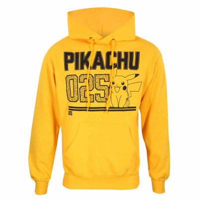 ** Pokemon - Pikachu Line Art (Unisex Yellow Pullover Hoodie)  ** Yellow