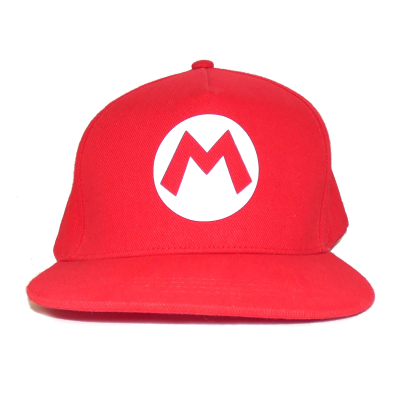 Nintendo Super Mario - Badge Mario (Unisex Red Baseball Cap)  red