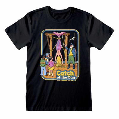 ** Steven Rhodes - Catch Of The Day (Unisex Black T-Shirt)  ** black