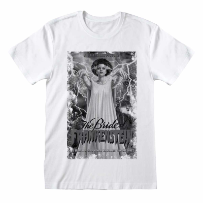 ** Universal Monsters - Bride Of Frankenstein (Unisex White T-Shirt)  ** White