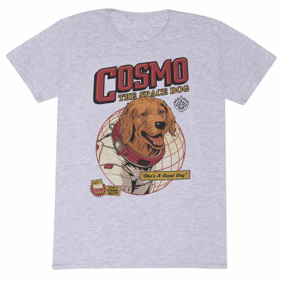 ** Marvel Guardians Of The Galaxy Vol 3 - Cosmo The Space Dog (Unisex Heather Grey T-Shirt)  ** Heather Grey