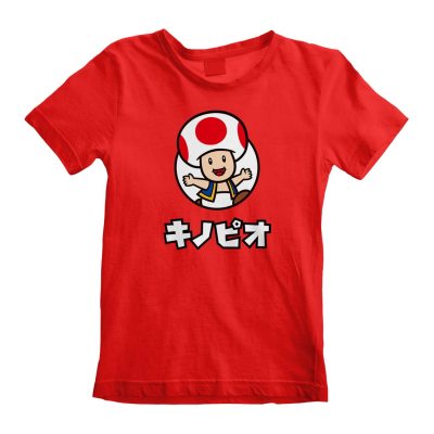 ** Nintendo Super Mario - Toad (Unisex Red T-Shirt) 7-8 Years ** red