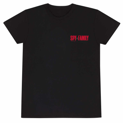 ** Spy x Family - Backprint (Unisex Black T-Shirt)  ** black