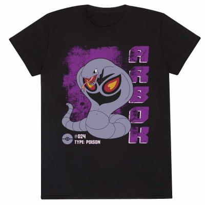 ** Pokemon - Arbok (Unisex Black T-Shirt)  ** black