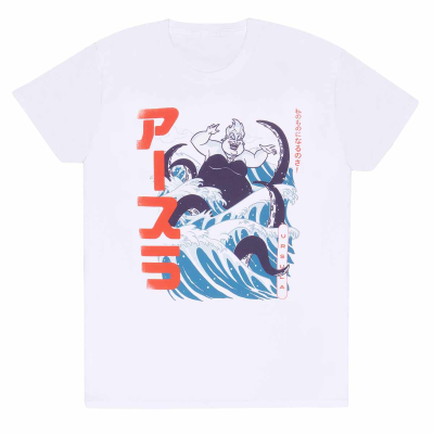 ** Disney Little Mermaid - Ursula Waves (Unisex White T-Shirt)  ** White