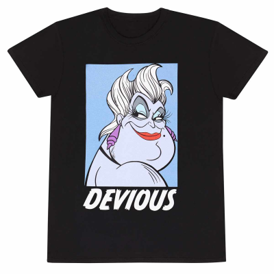 Disney Little Mermaid - Devious Ursula (Unisex Black T-Shirt)  black