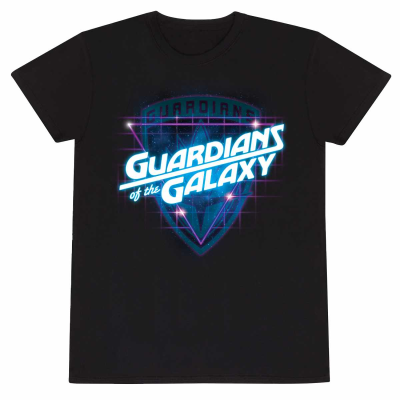 ** Marvel Comics Guardians Of The Galaxy - 80s Style (Unisex Black T-Shirt)  ** black