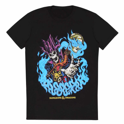 ** Dungeons And Dragons - Acerak Colour Pop (Unisex Black T-Shirt)  ** black