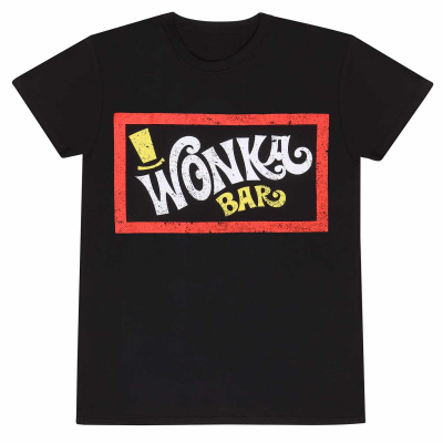 ** Willy Wonka - Wonka Bar (Unisex Black T-Shirt)  ** black