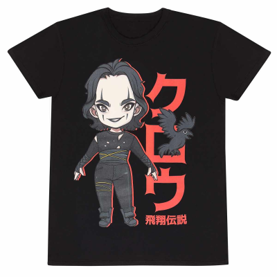 ** The Crow - Anime (Unisex Black T-Shirt)  ** black