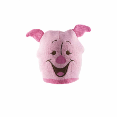 ** Disney Winnie The Pooh - Piglet Face (Unisex Pink Beanie)  ** Pink