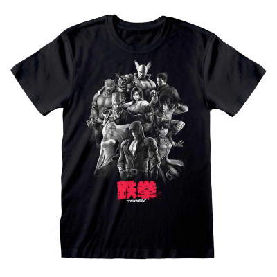 ** Tekken - Group Pose (Unisex Black T-Shirt)  ** black