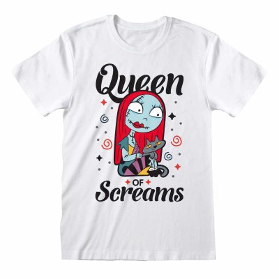 ** Nightmare Before Christmas - Queen Of Screams (Unisex White T-Shirt)  ** White