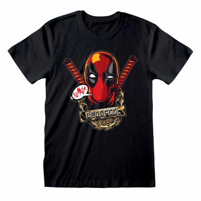 ** Marvel Comics Deadpool - Gangsta (Unisex Red T-Shirt)  ** red