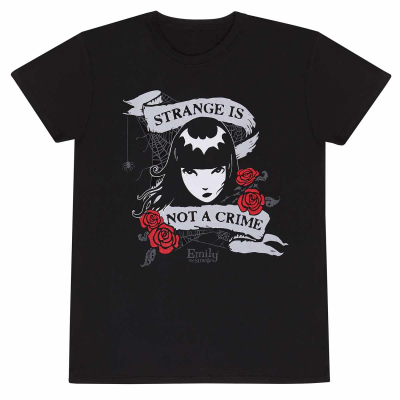 ** Emily The Strange - Not  A Crime (Unisex Black T-Shirt)  ** black