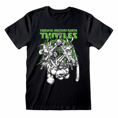 Teenage Mutant Ninja Turtles - Freefall (Unisex Black T-Shirt)  black