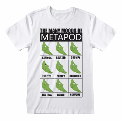 ** Pokemon - Many Moods Of Metapod (Unisex White T-Shirt)  ** White