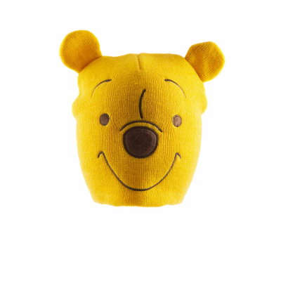 ** Disney Winnie The Pooh - Pooh Face (Unisex Yellow Beanie)  ** Yellow