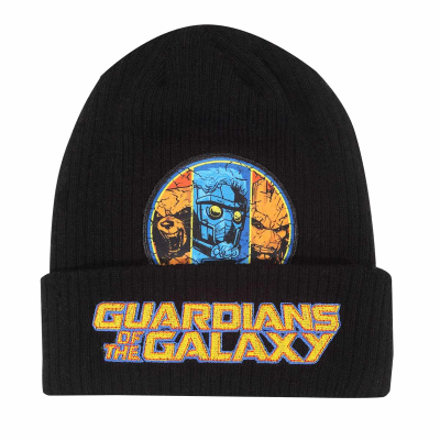 ** Marvel Comics Guardians of The Galaxy - Title (Unisex Black Beanie)  ** black