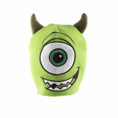 ** Disney Monsters Inc - Mike Face (Unisex Black Beanie)  ** black