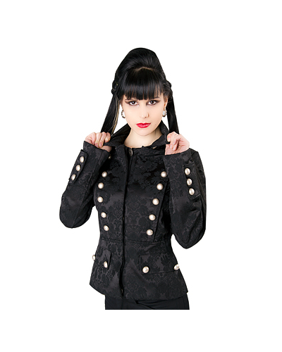 Aderlass Ladys Pirate Jacket Brocade black