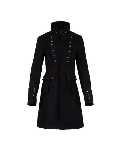 Aderlass Ladys Pirate Coat Wool Schwarz