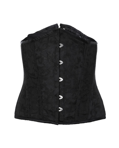 Aderlass Underbust Corset Brocade Schwarz