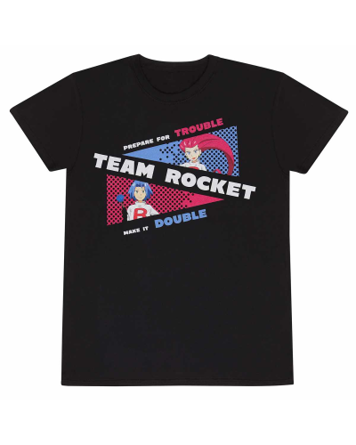 ** Pokemon - Team Rocket (Unisex Black T-Shirt)  ** black