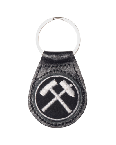 Leather Keyring RUHRPOTT black