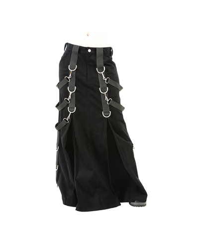 Aderlass Belt Skirt Denim black