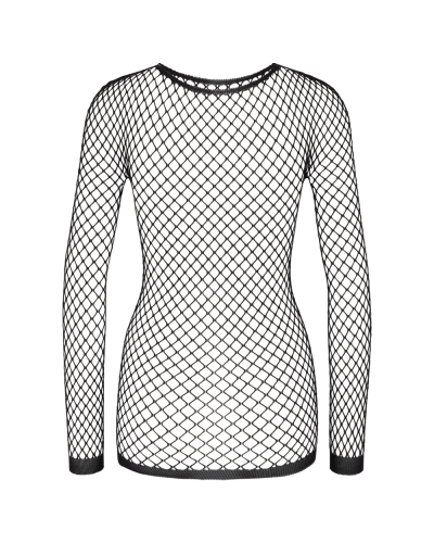 Aderlass Fishnet Top Longsleeve XS-3XL black