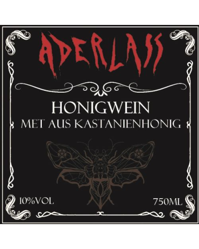 Aderlass Met Honigwein aus Kastanienhonig 10% vol 750ml